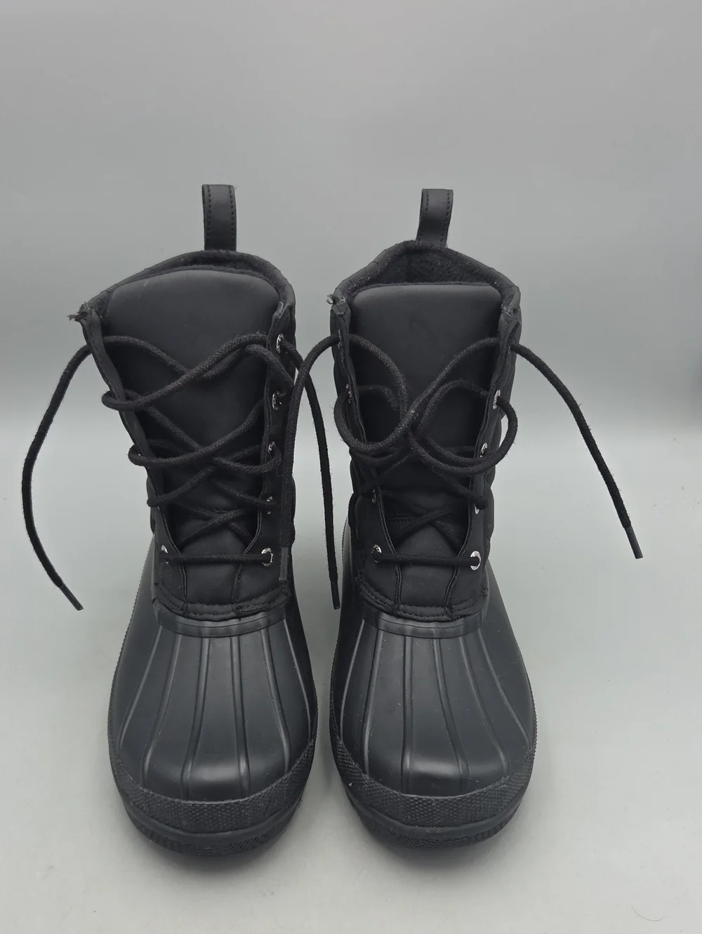 Sperry Women’s Black Winter Rainboots Quilted Women 7 Waterproof Rubber Boots